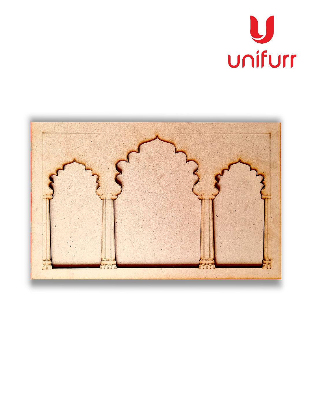 Triple Jharokha MDF Cutout