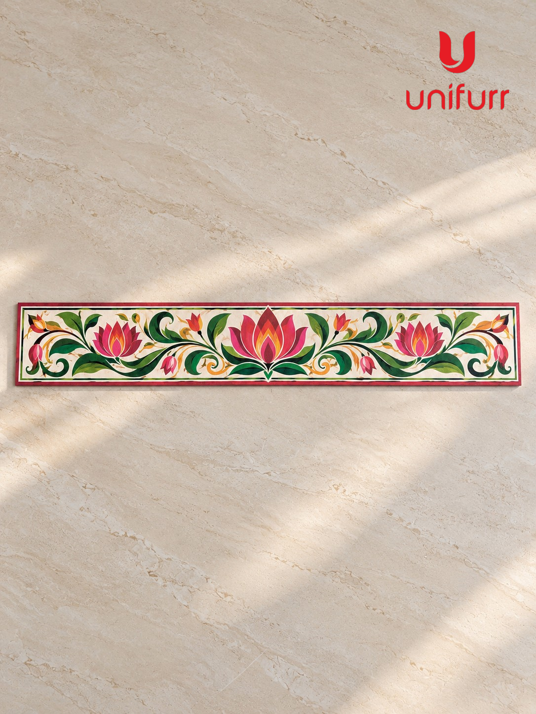 Lotus Canvas Reusable Rangoli