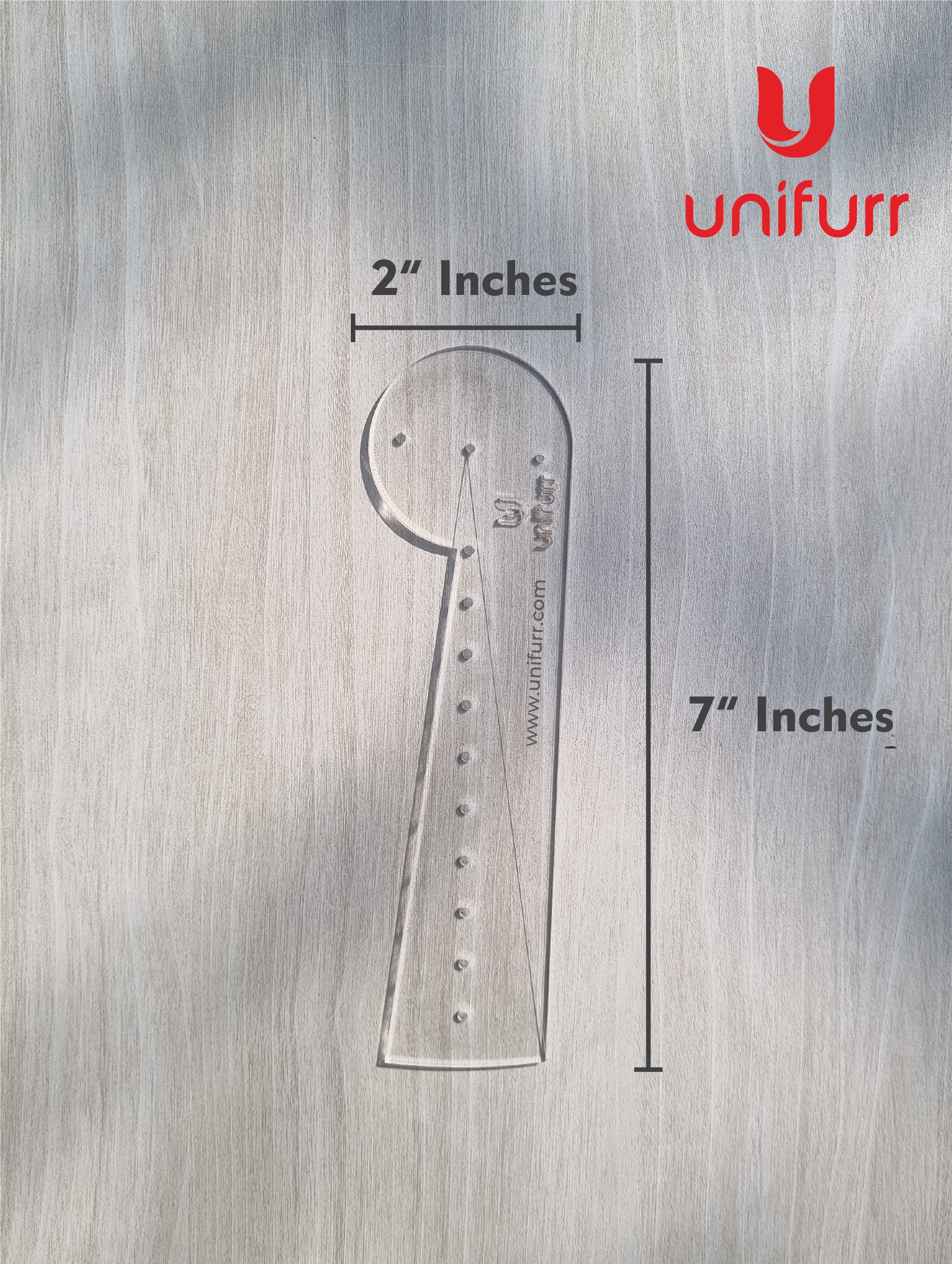 Dot Mandala Stencil - with Inches & Cms