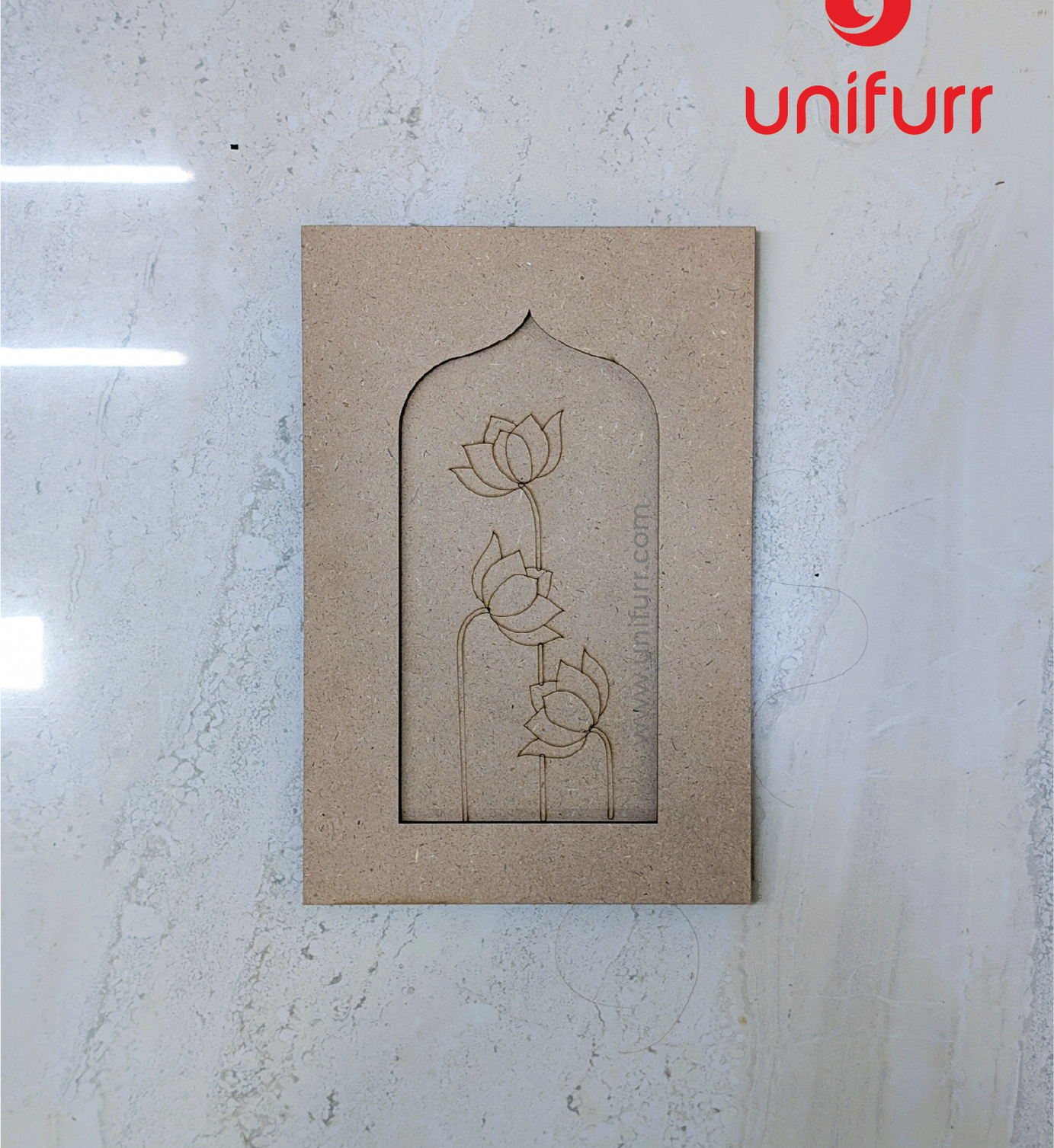 3 Lotus Jharokha 10 - MDF Cutout