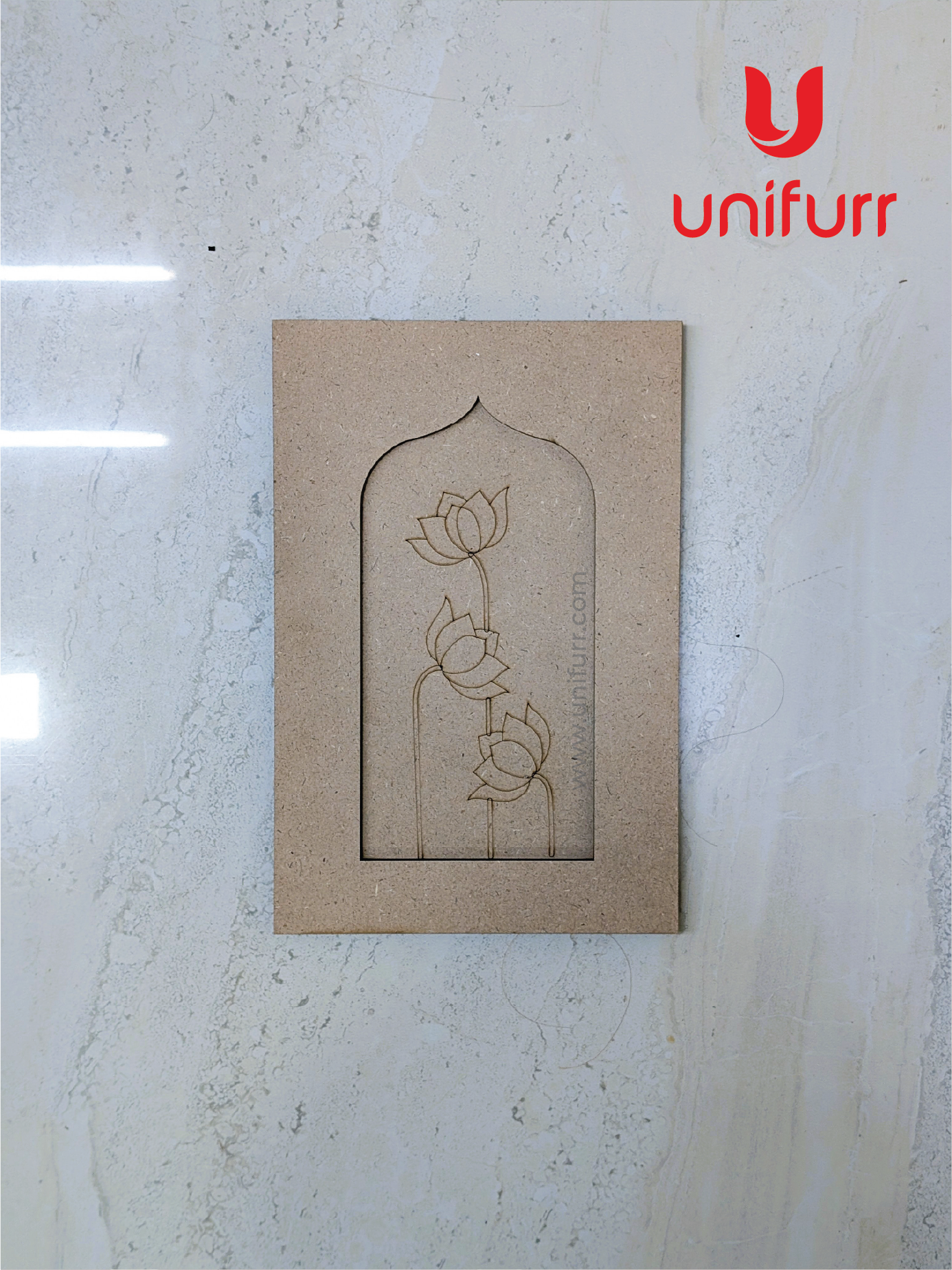 3 Lotus Jharokha 10 - MDF Cutout