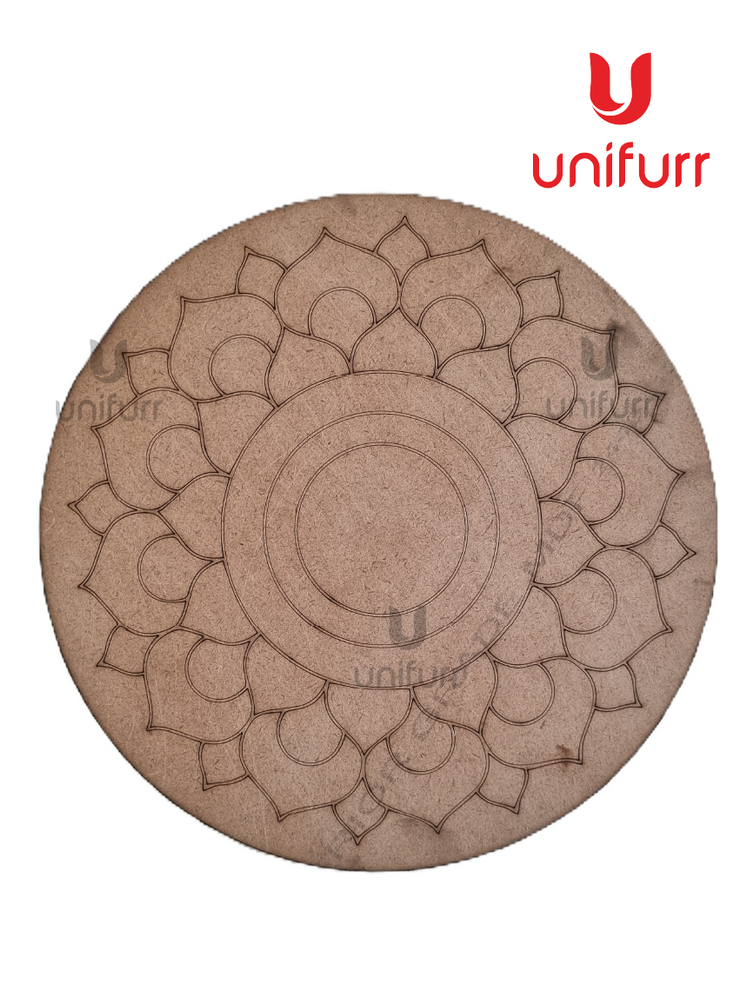 Sunflower Mandala Pre-marked MDF Cutout