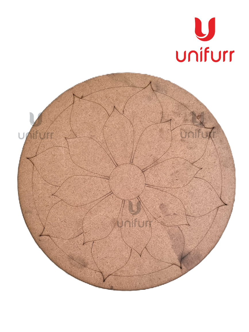 Flower Pre-marked MDF Cutout