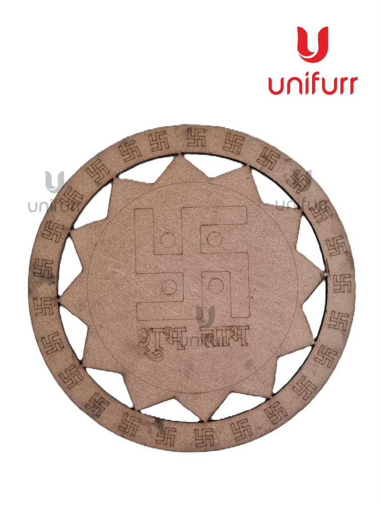 Star Swastik Pre-marked MDF Cutout