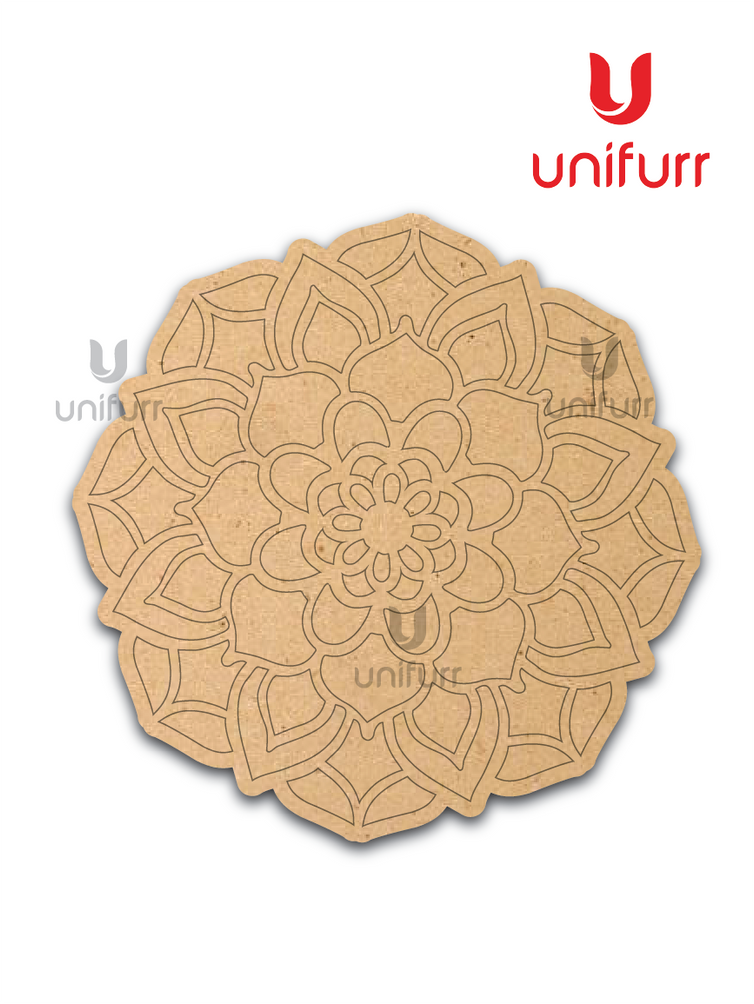 Mandala Pre-marked MDF Cutout