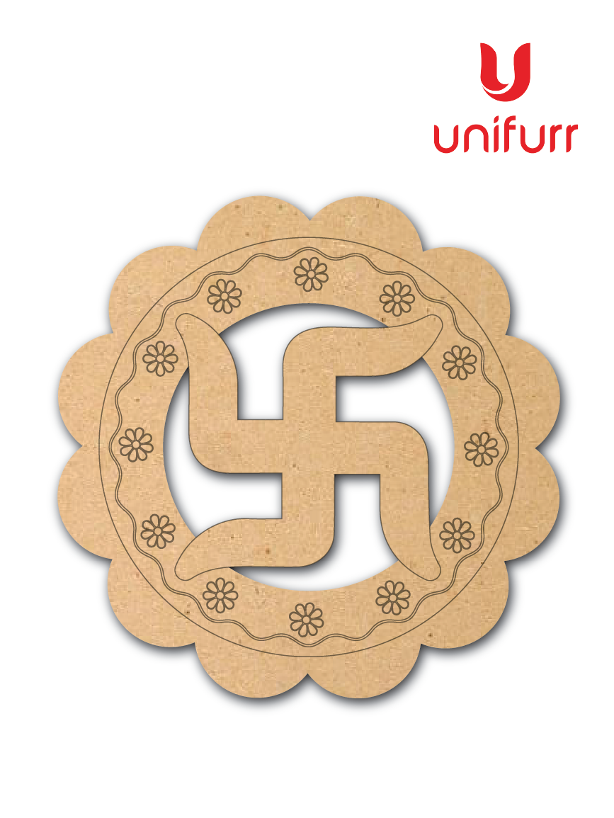 Swastik Pre-marked MDF Cutout
