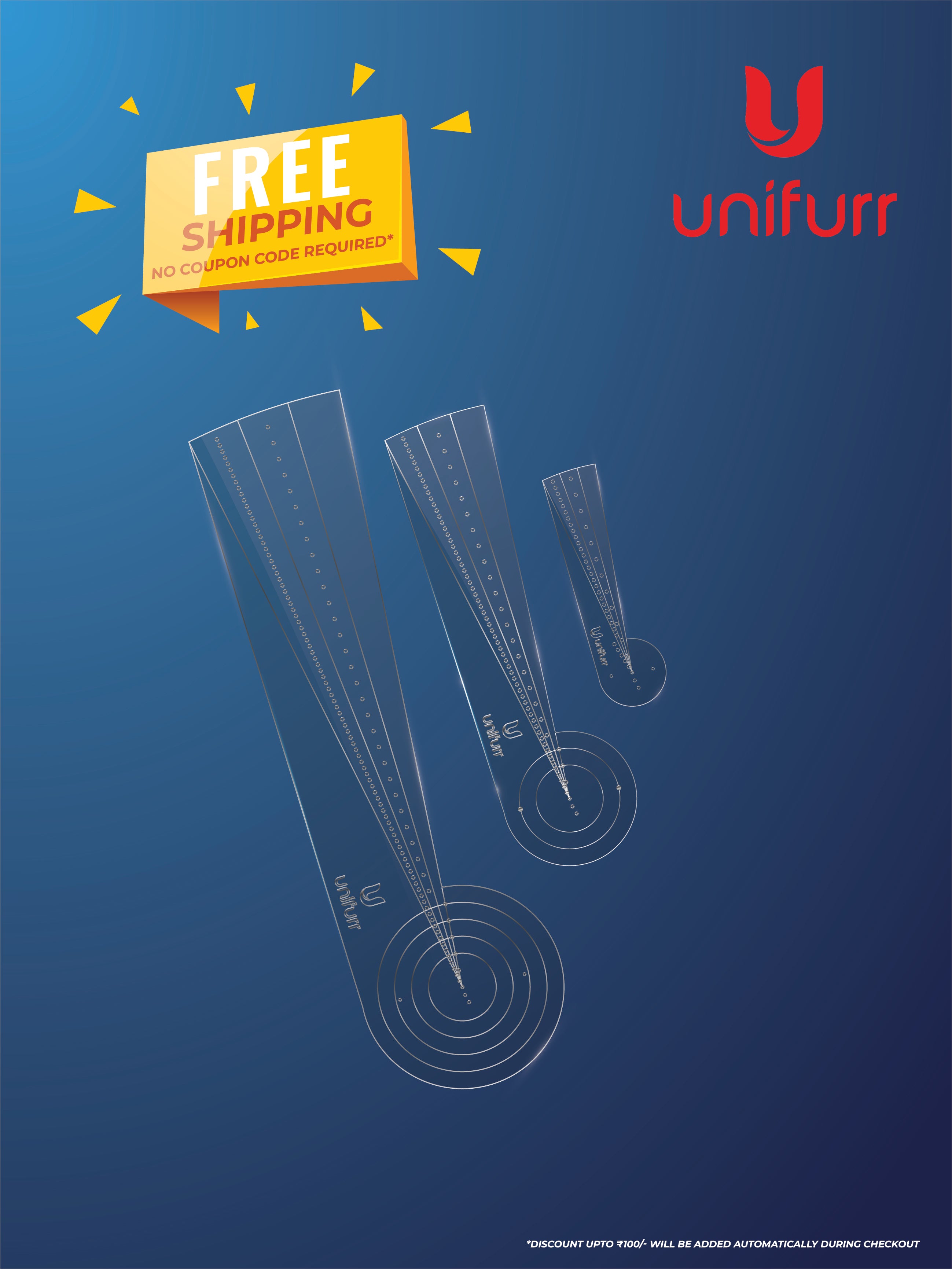 Dot Mandala Stencil - with Inches & Cms