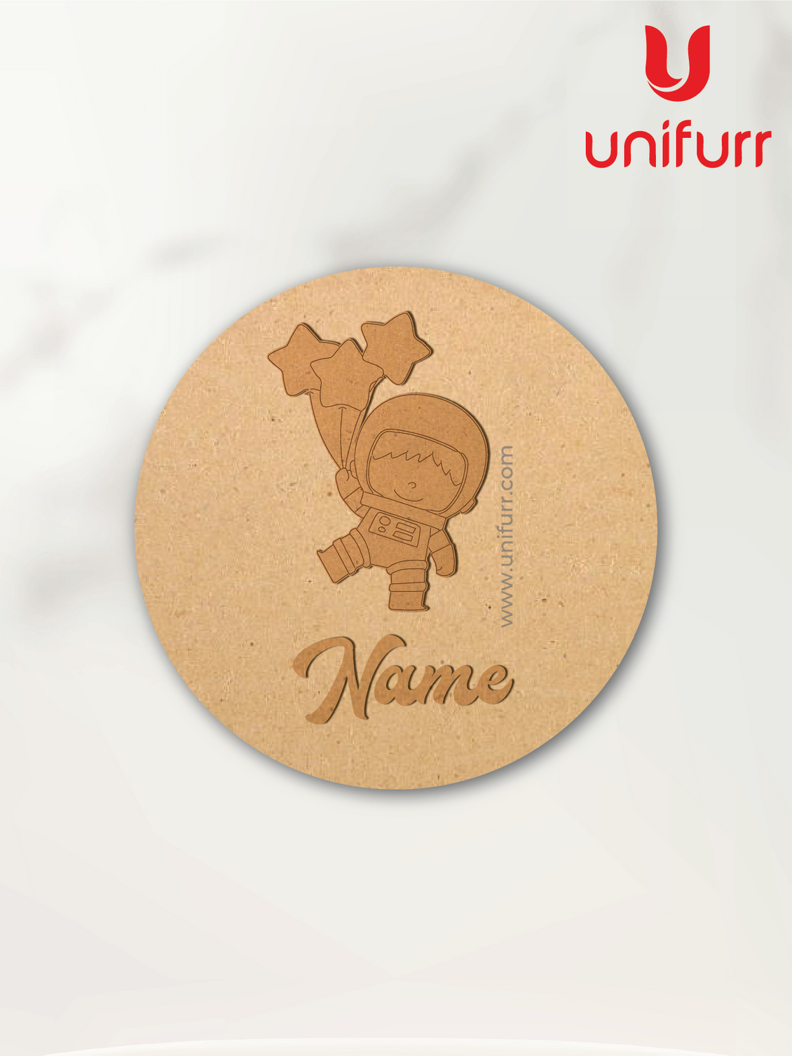 Astronaut Kids Name Plate MDF Cutouts