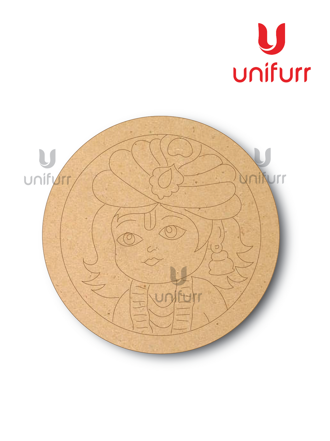 Baby Krishna 2 -Lipan Pre-marked MDF