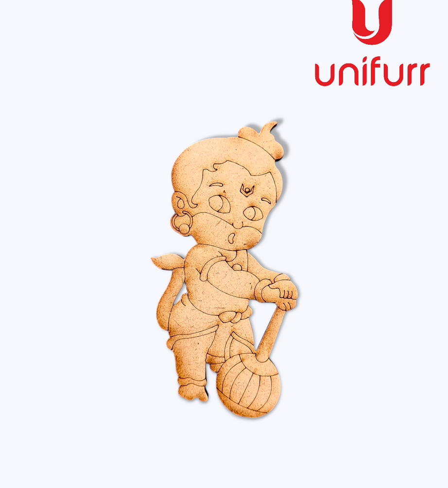 Bal Hanuman Ji - Pre-marked MDF Cutout