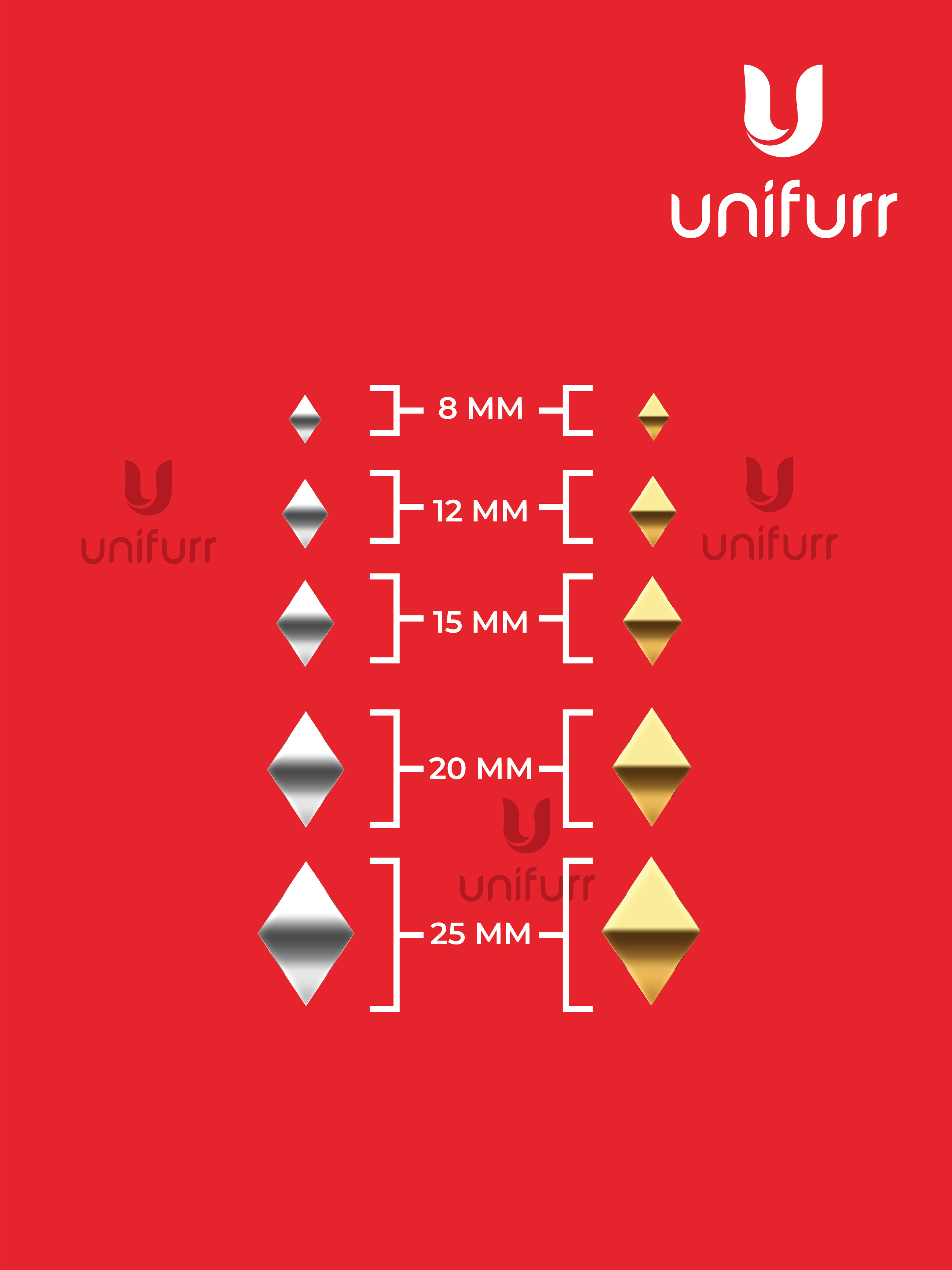 Barfi Acrylic Mirror - 100 Pcs