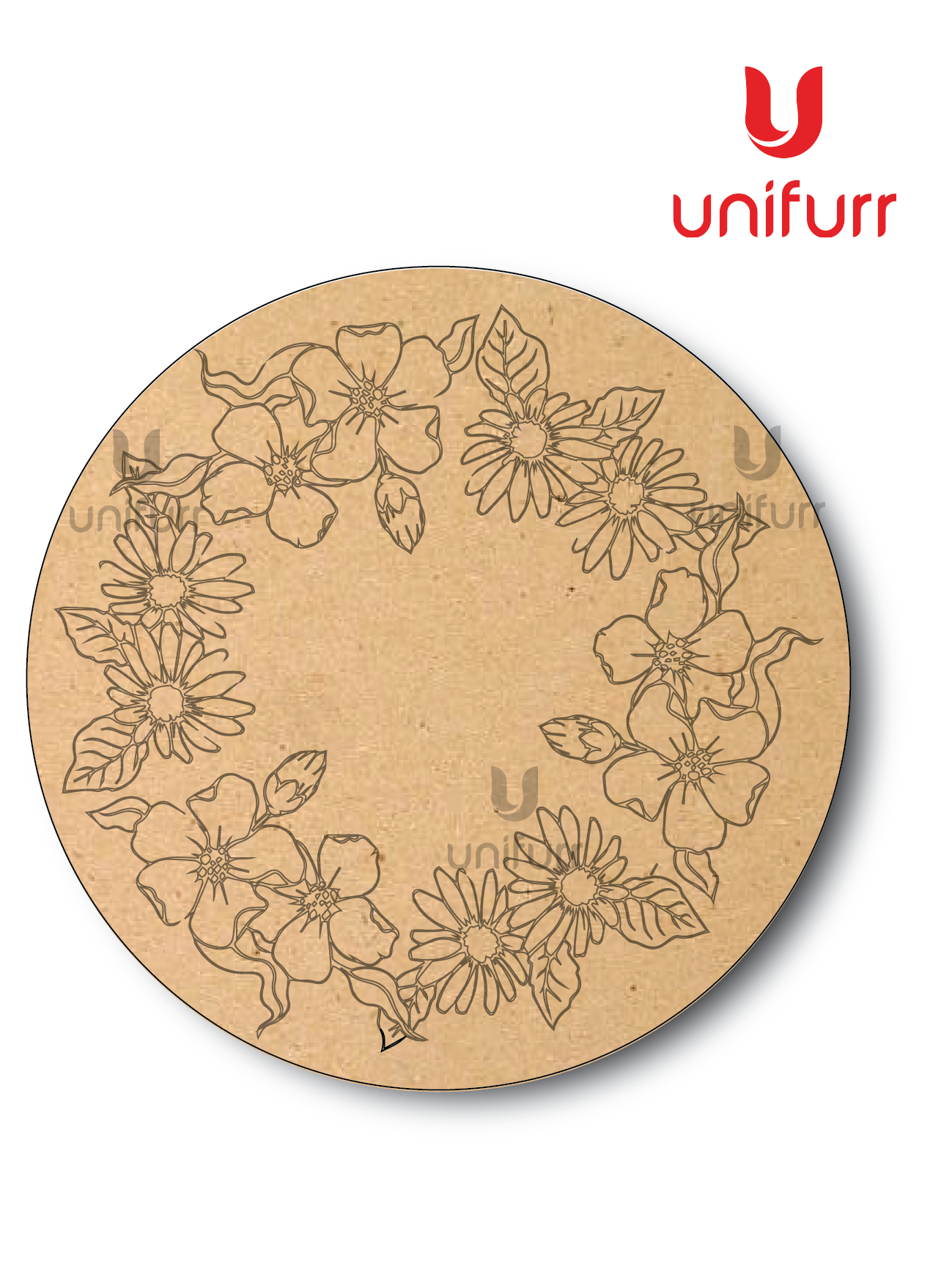 Floral - Pre-marked MDF – Unifurr