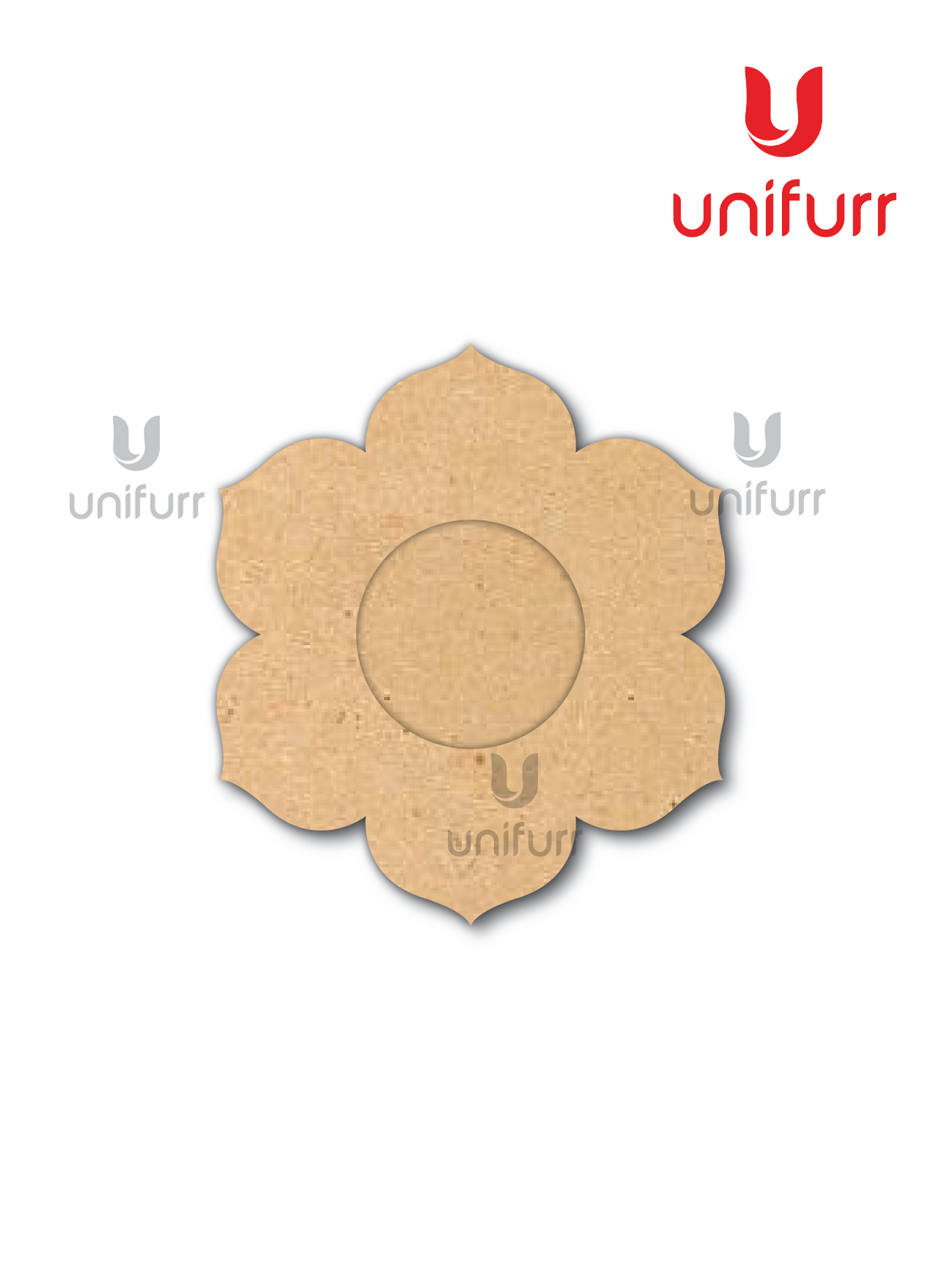 Flower 2- Mdf Tea Light Candle Holder