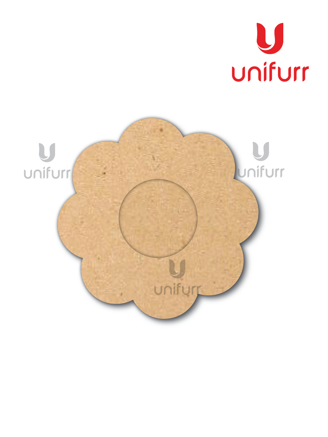 Flower 3- Mdf Tea Light Candle Holder