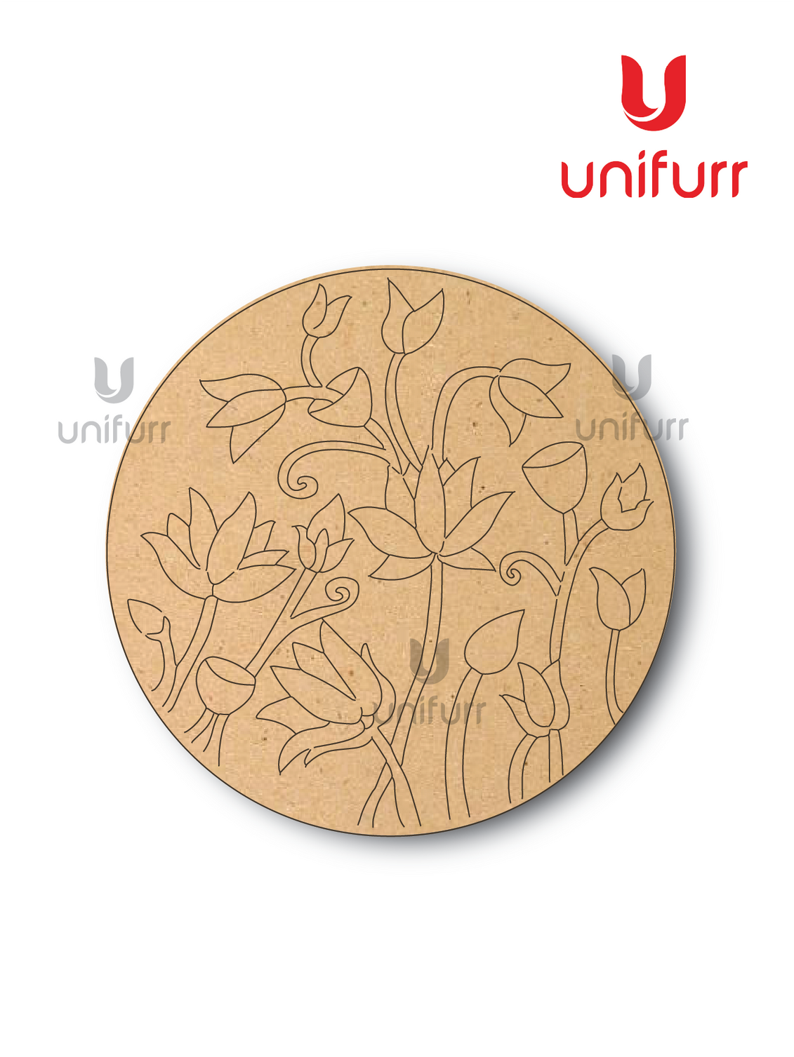 Flower 3- Lipan Pre-marked MDF