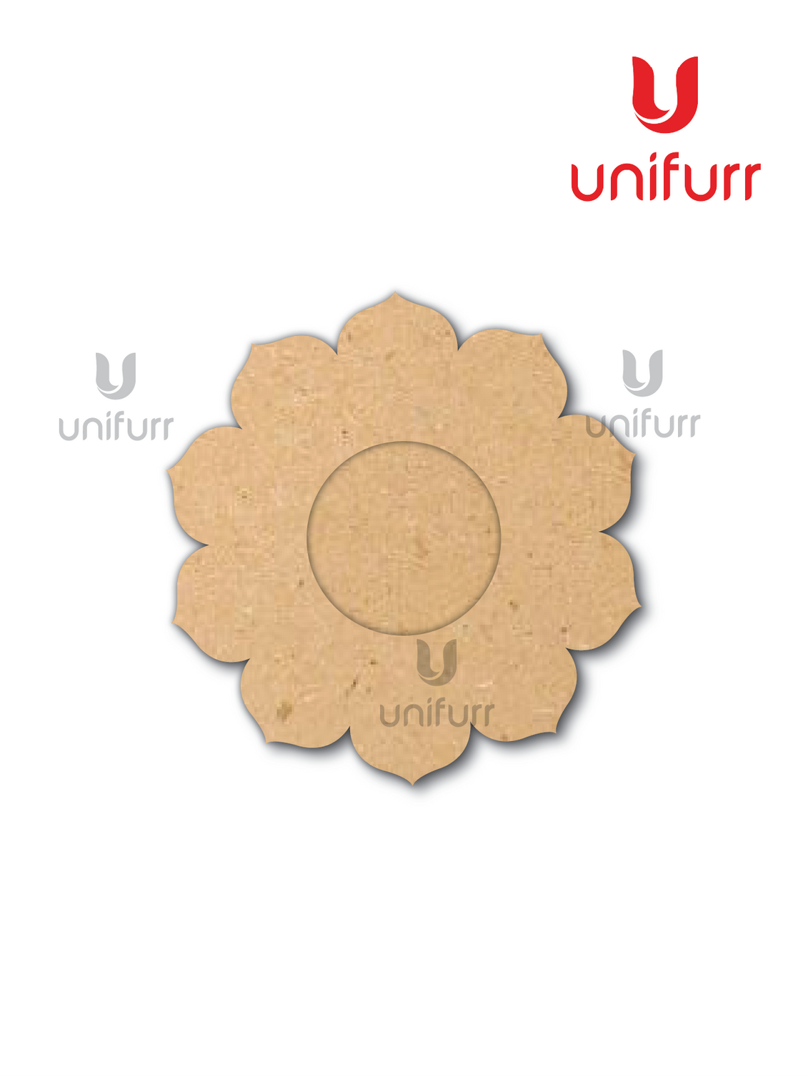 Flower 4- Mdf Tea Light Candle Holder