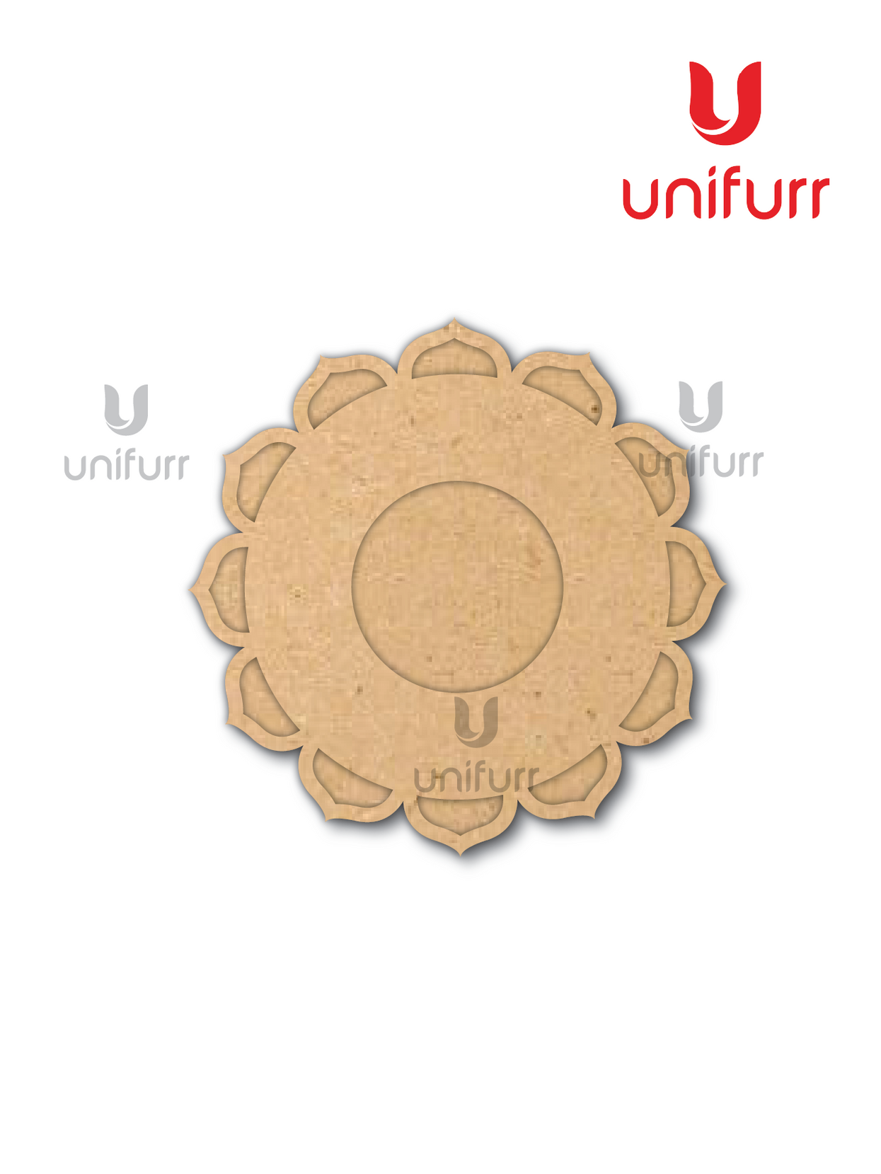 Flower 5- Mdf Tea Light Candle Holder