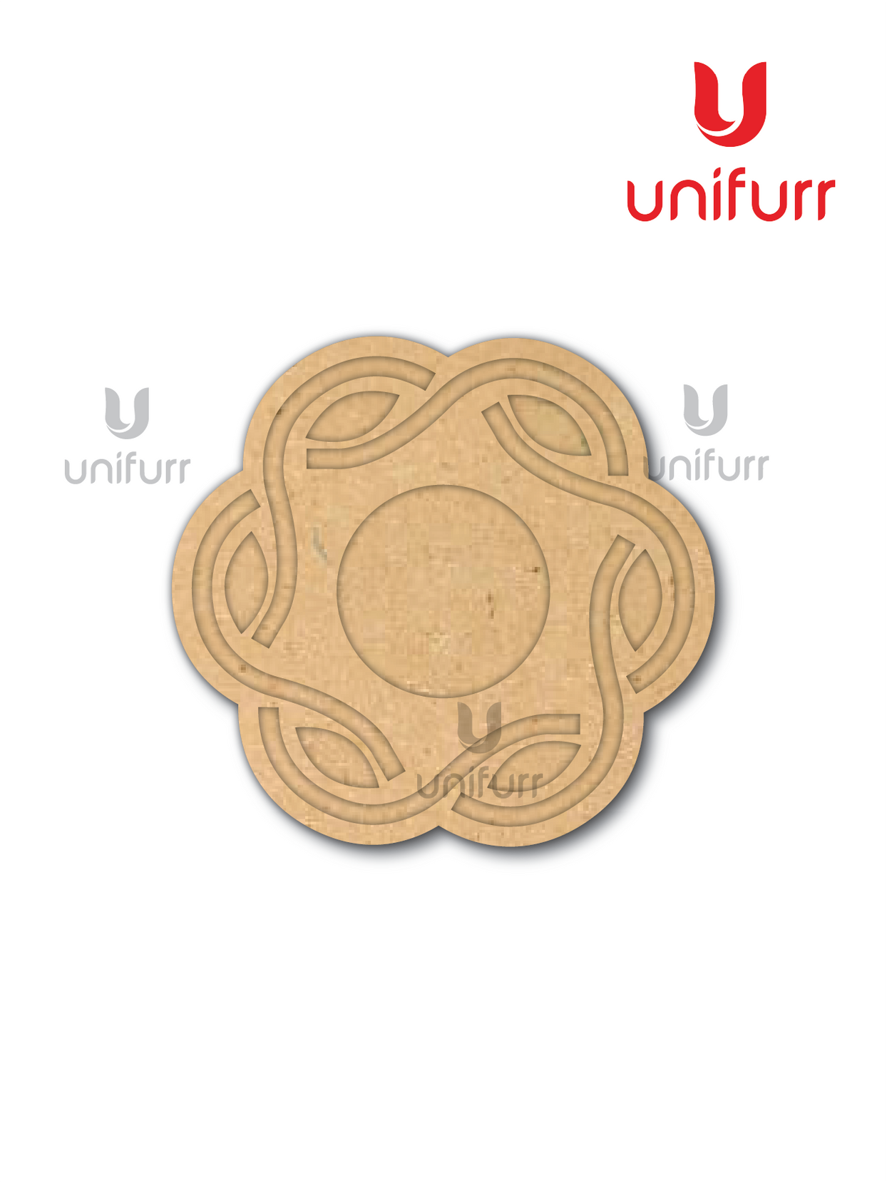 Flower 6- Mdf Tea Light Candle Holder