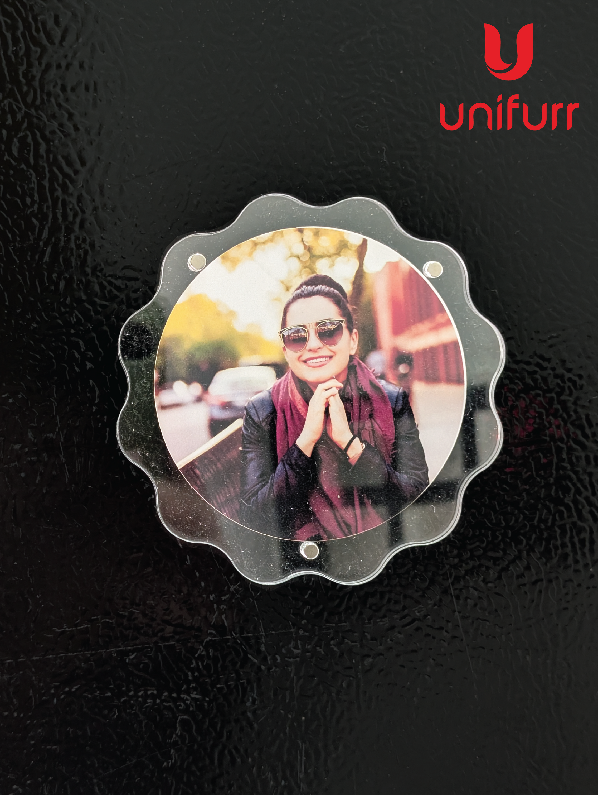 Flower Magnetic Acrylic Photo Frame