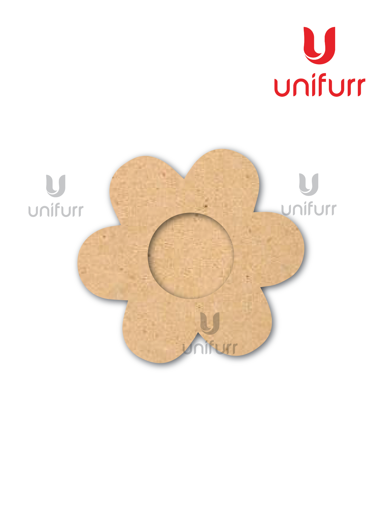 Flower MDF Tealight Candle Holder