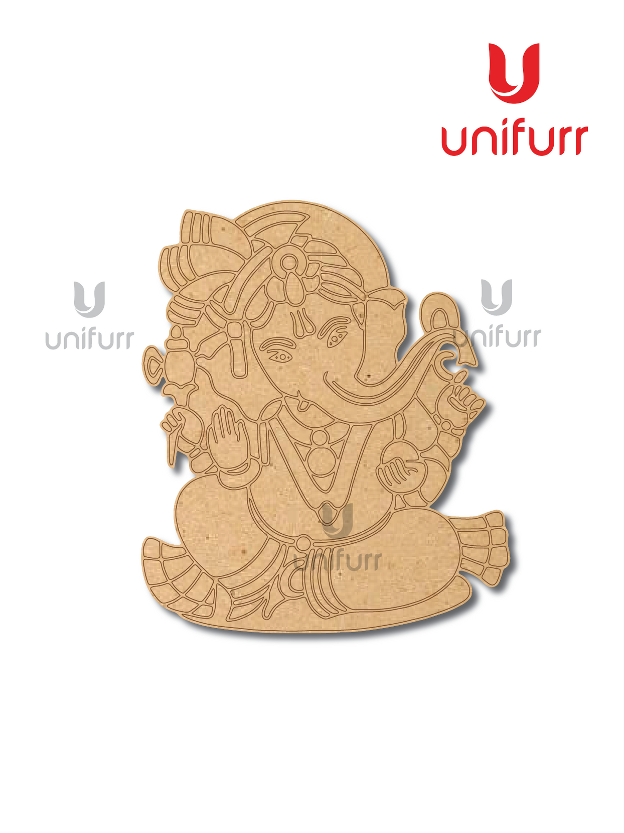 Ganesha Pre-marked MDF Cutout