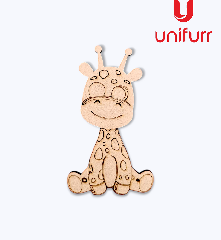 Giraffe  - Pre-marked MDF Cutout