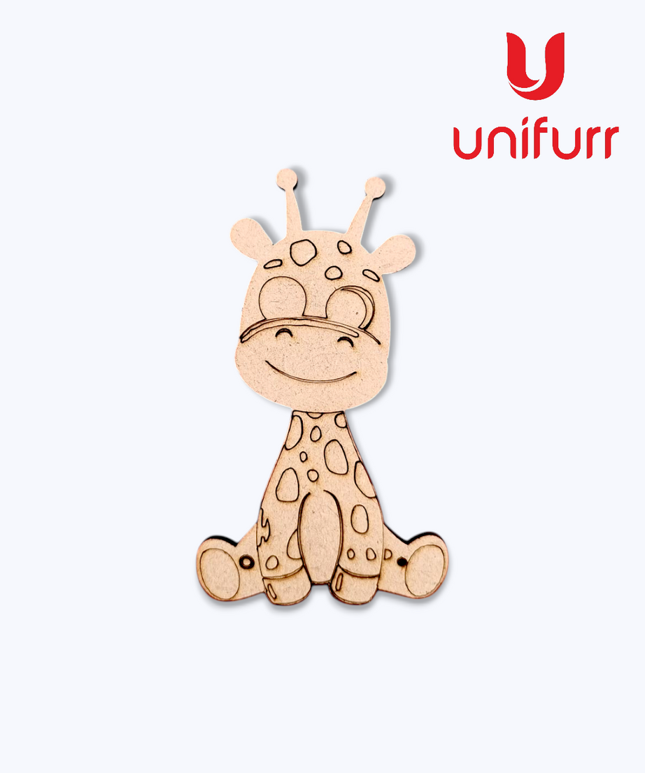 Giraffe  - Pre-marked MDF Cutout