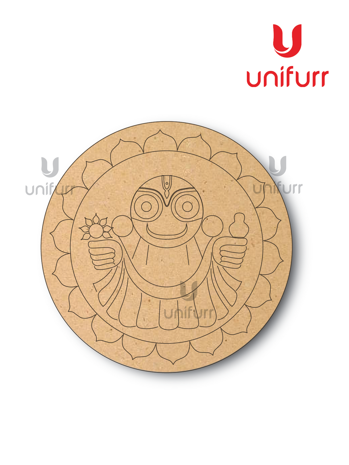 Jagannath Ji 2 - Lipan Pre-marked MDF