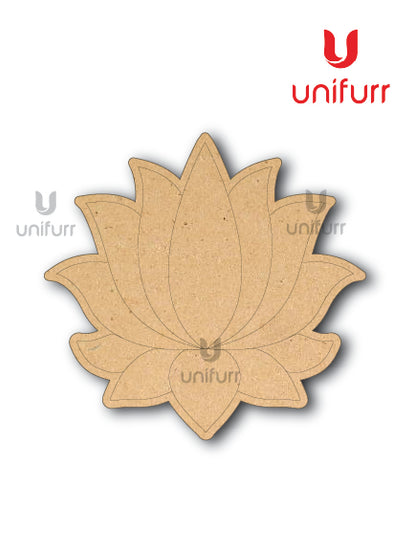 Lotus Flower - Pre-marked MDF Cutout 4mm