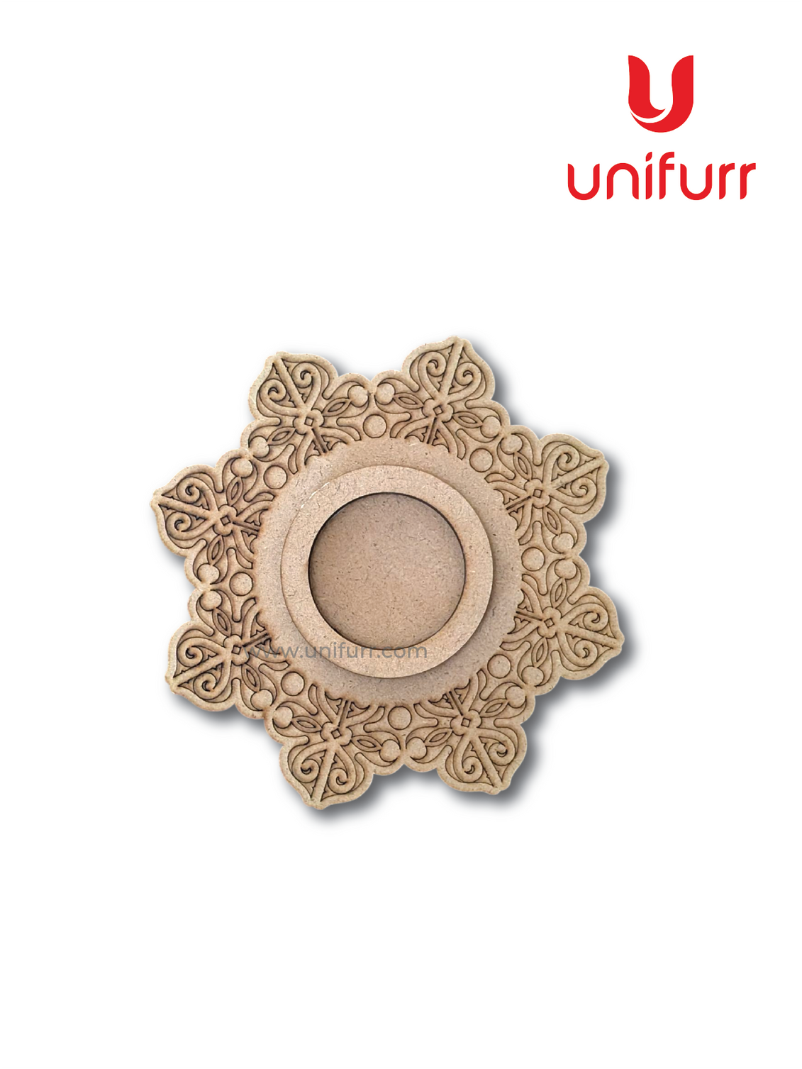 Mandala Flower 10- Mdf Tea Light Candle Holder