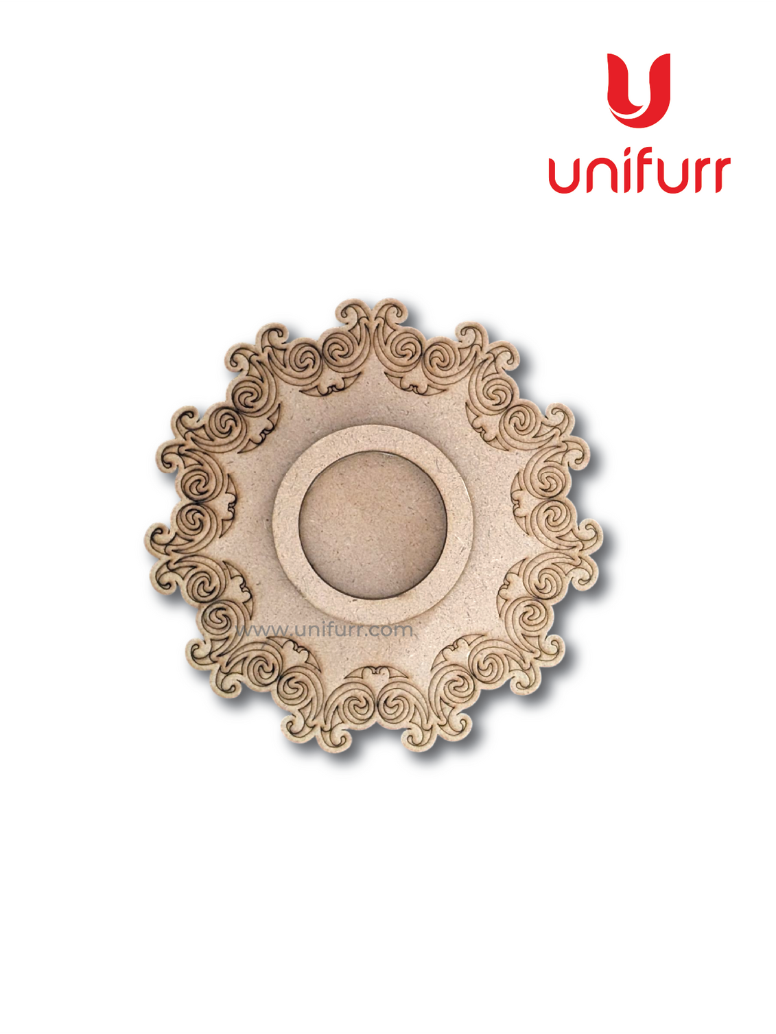 Mandala Flower 11- Mdf Tea Light Candle HoldeR