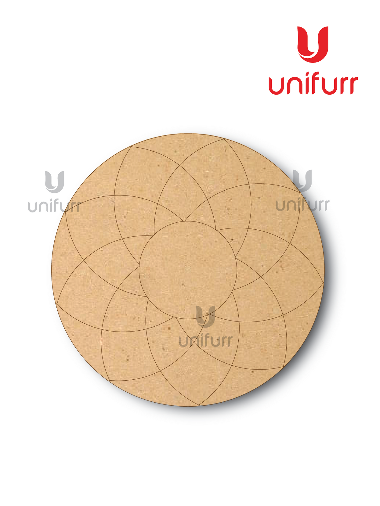 Mandala Flower 7  -Lipan Pre-marked MDF