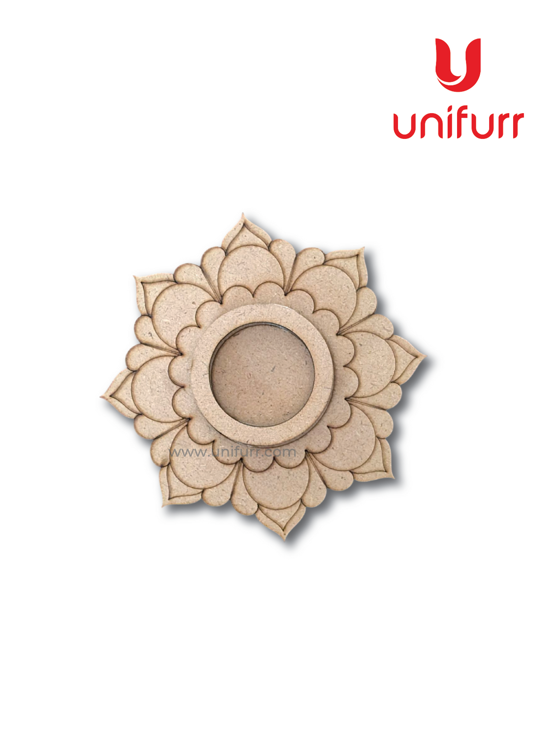 Mandala Flower 8- Mdf Tea Light Candle Holder