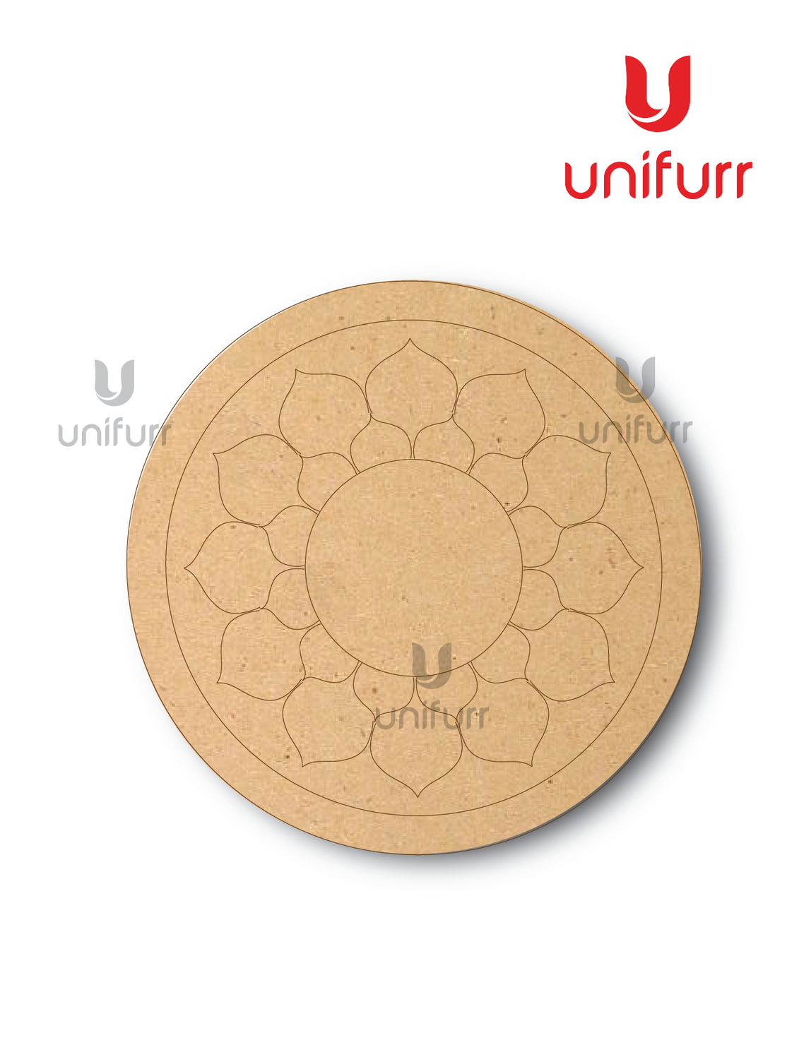 Mandala Flower 8  -Lipan Pre-marked MDF