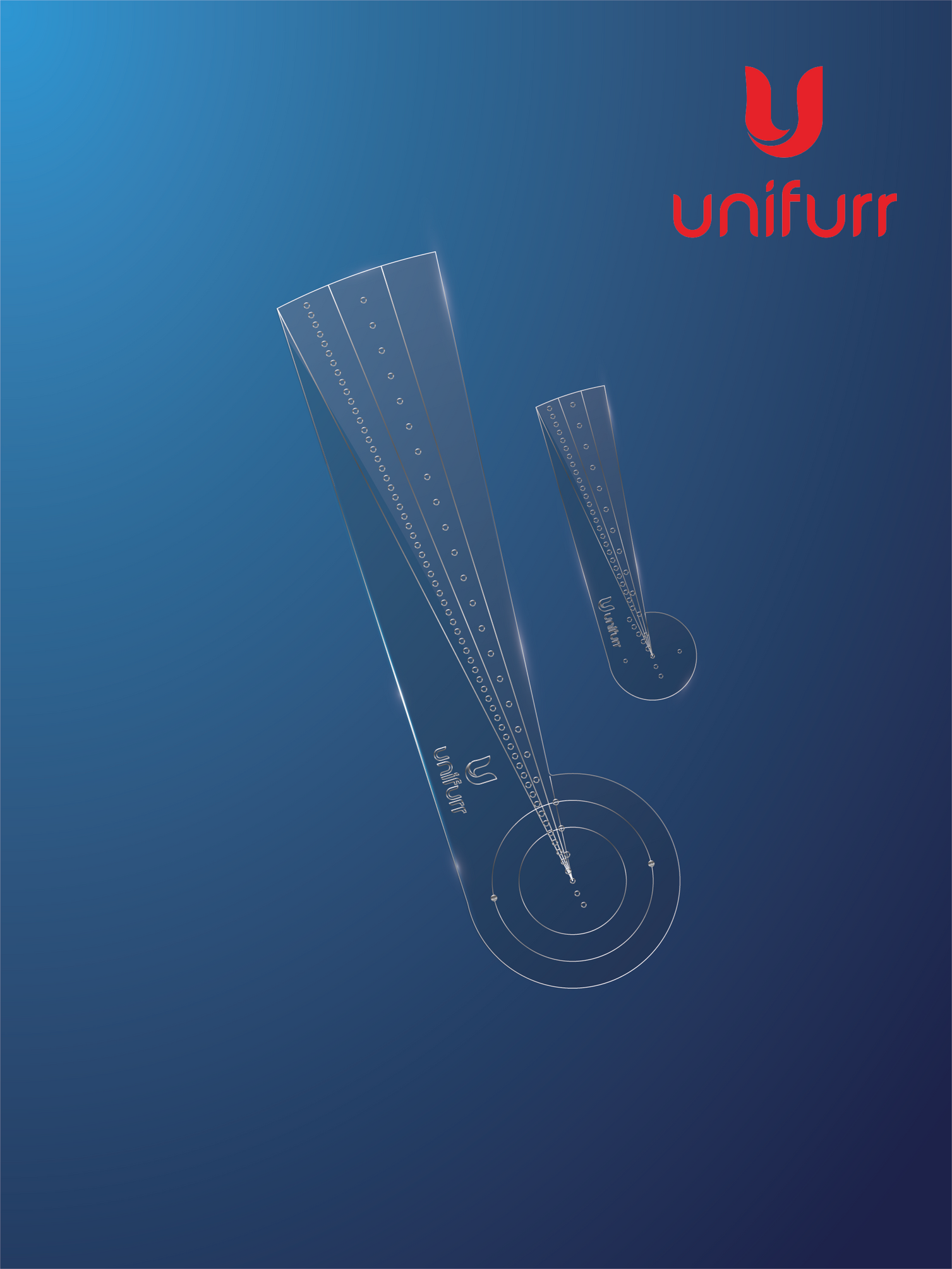 Dot Mandala Stencil - with Inches & Cms