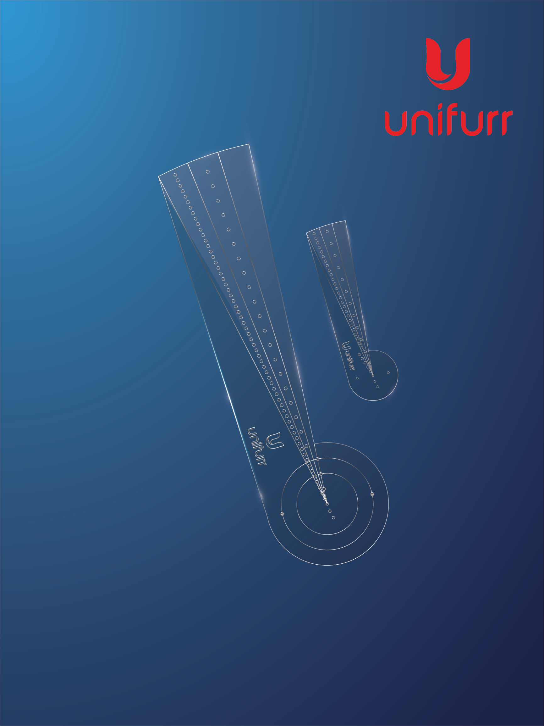 Dot Mandala Stencil - with Inches & Cms