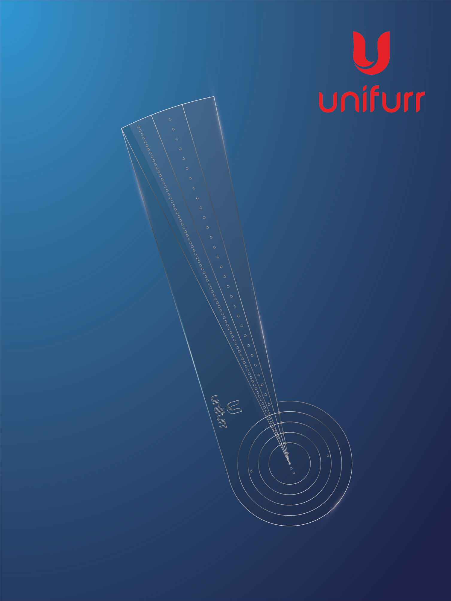 Dot Mandala Stencil - with Inches & Cms