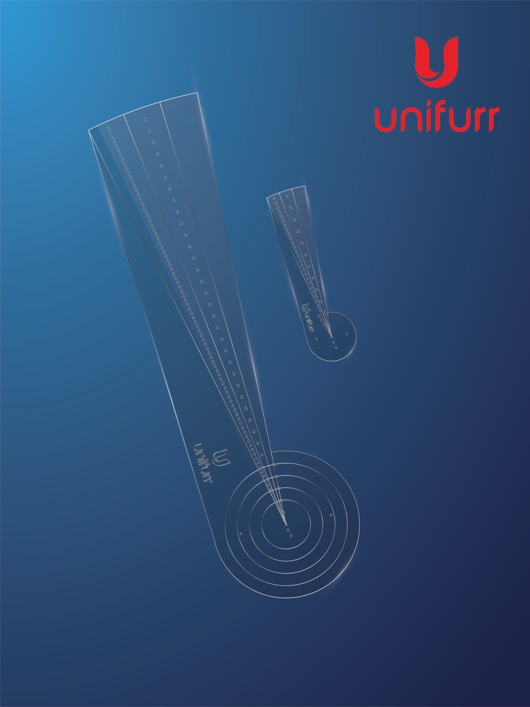 Dot Mandala Stencil - with Inches & Cms