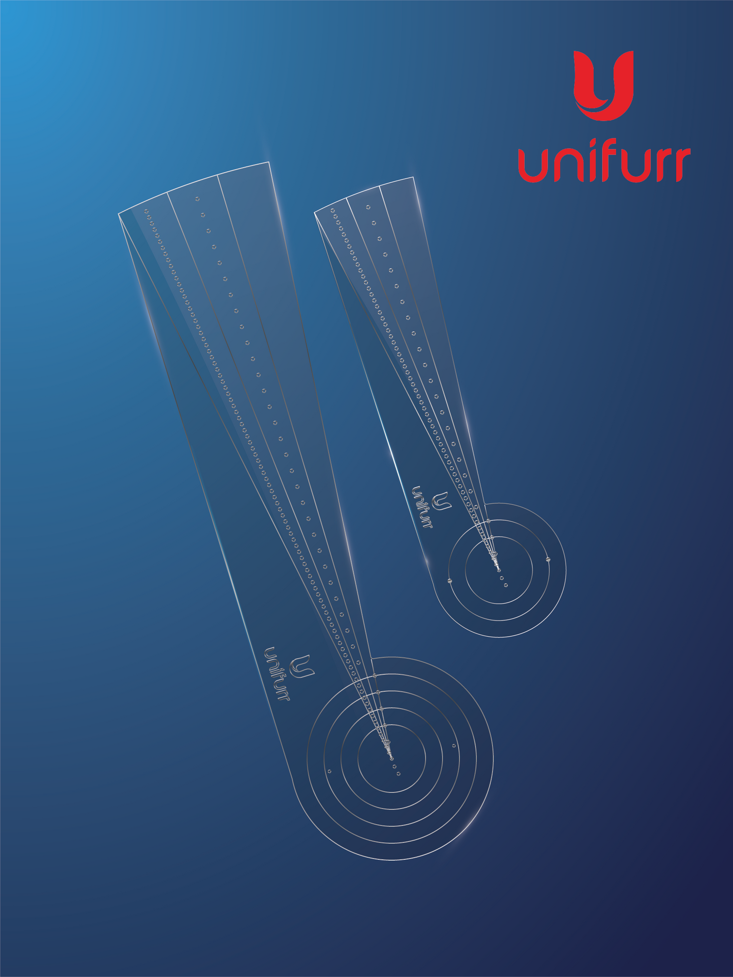 Dot Mandala Stencil - with Inches & Cms