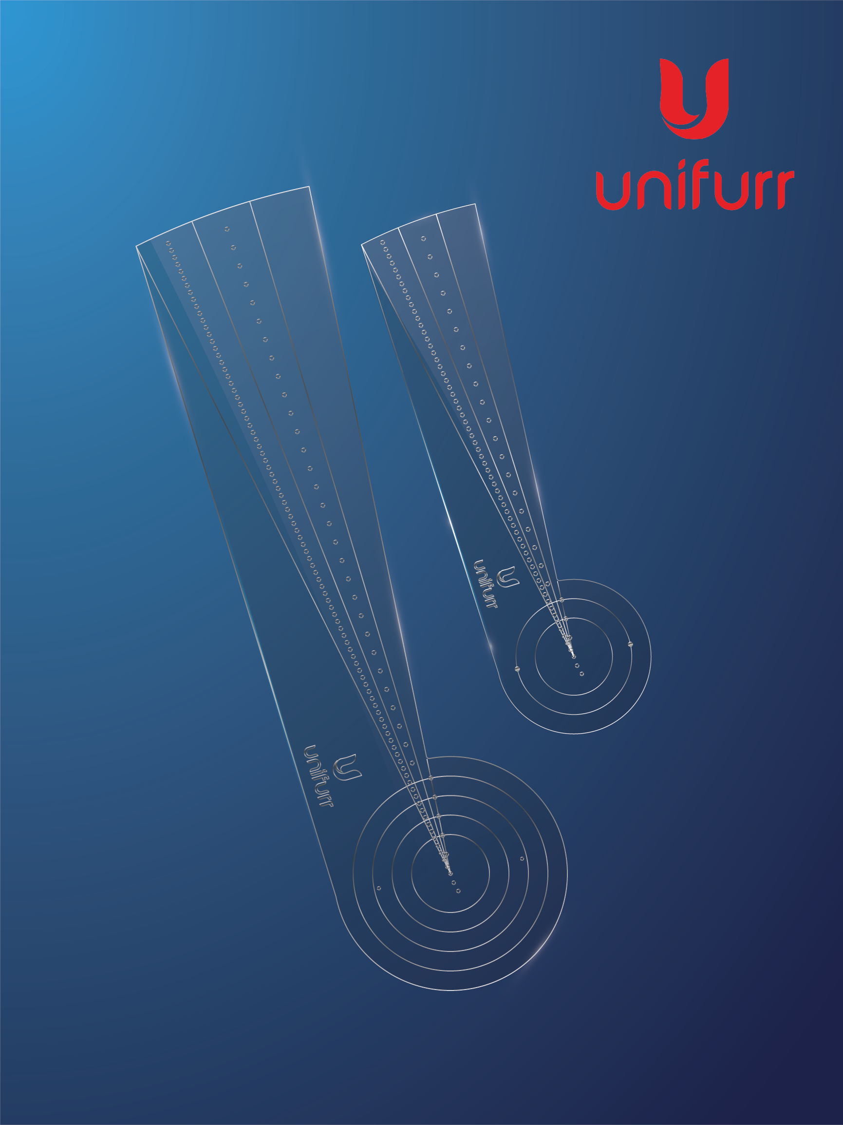 Dot Mandala Stencil - with Inches & Cms