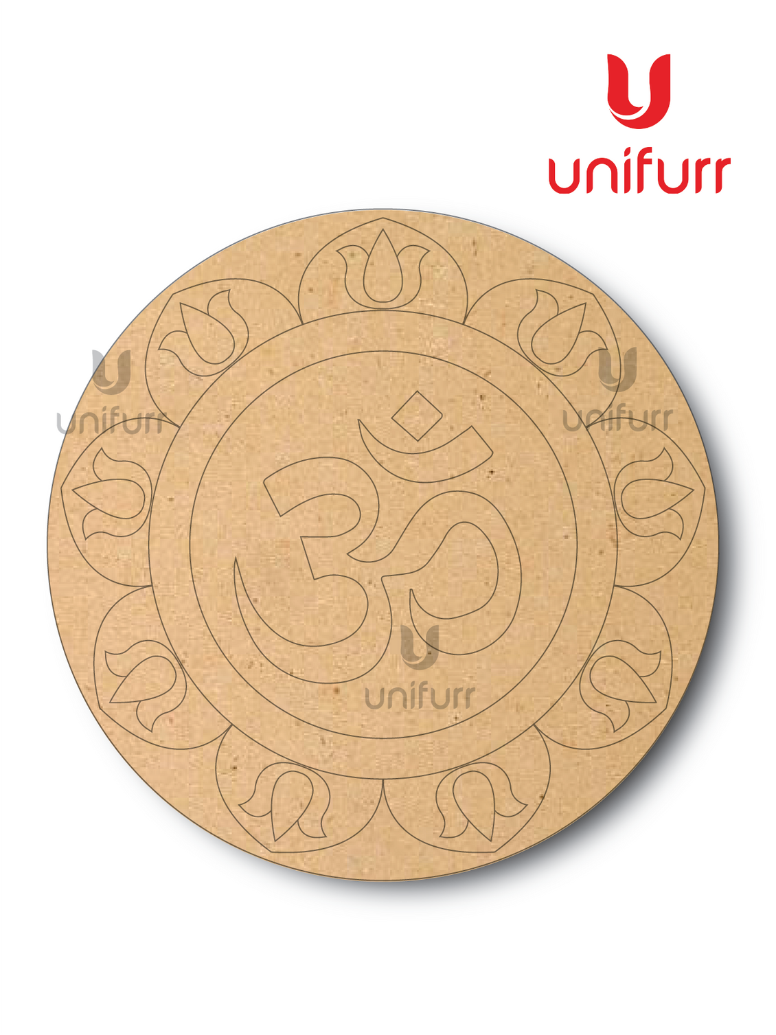 OM Mandala 2- Pre-marked MDF