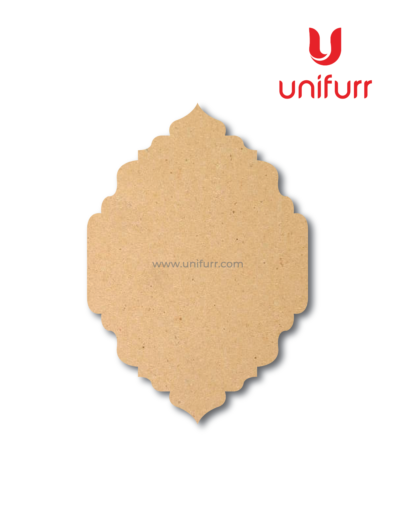 Plank D6 - Plain MDF Cutout 4mm