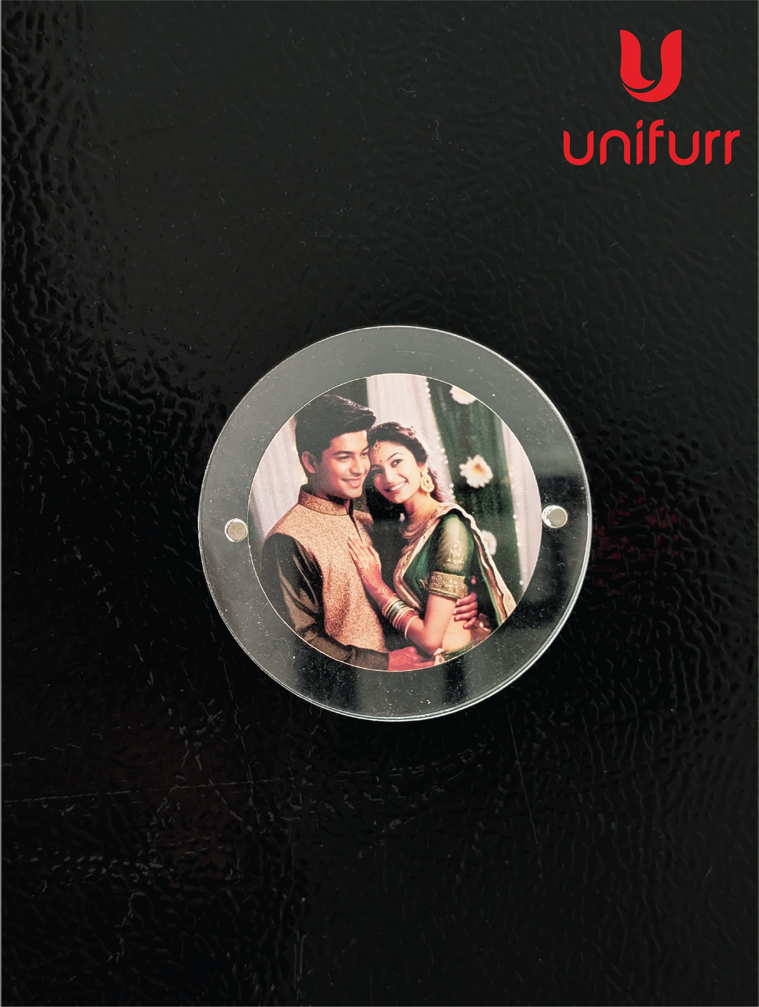 Round Magnetic Acrylic Photo Frame