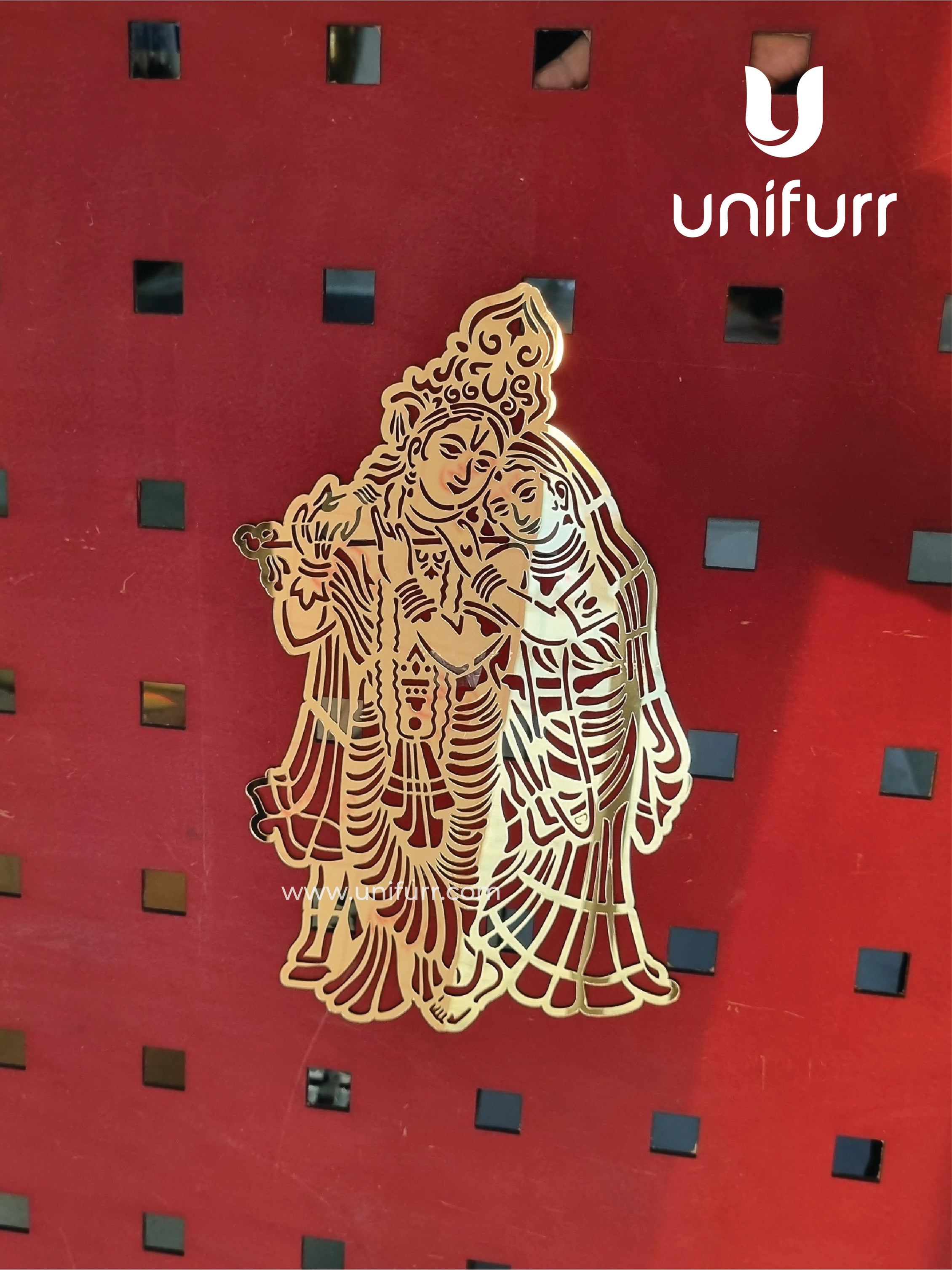 Radha Krishna Acrylic Cutout