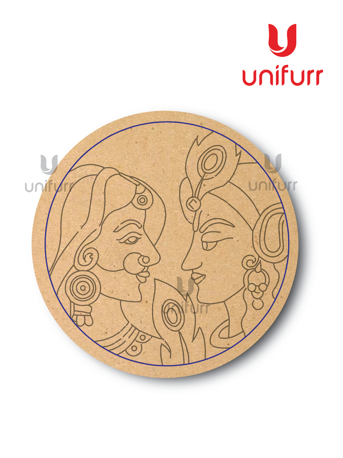 Radha Krishna - Lipan Pre-marked MDF