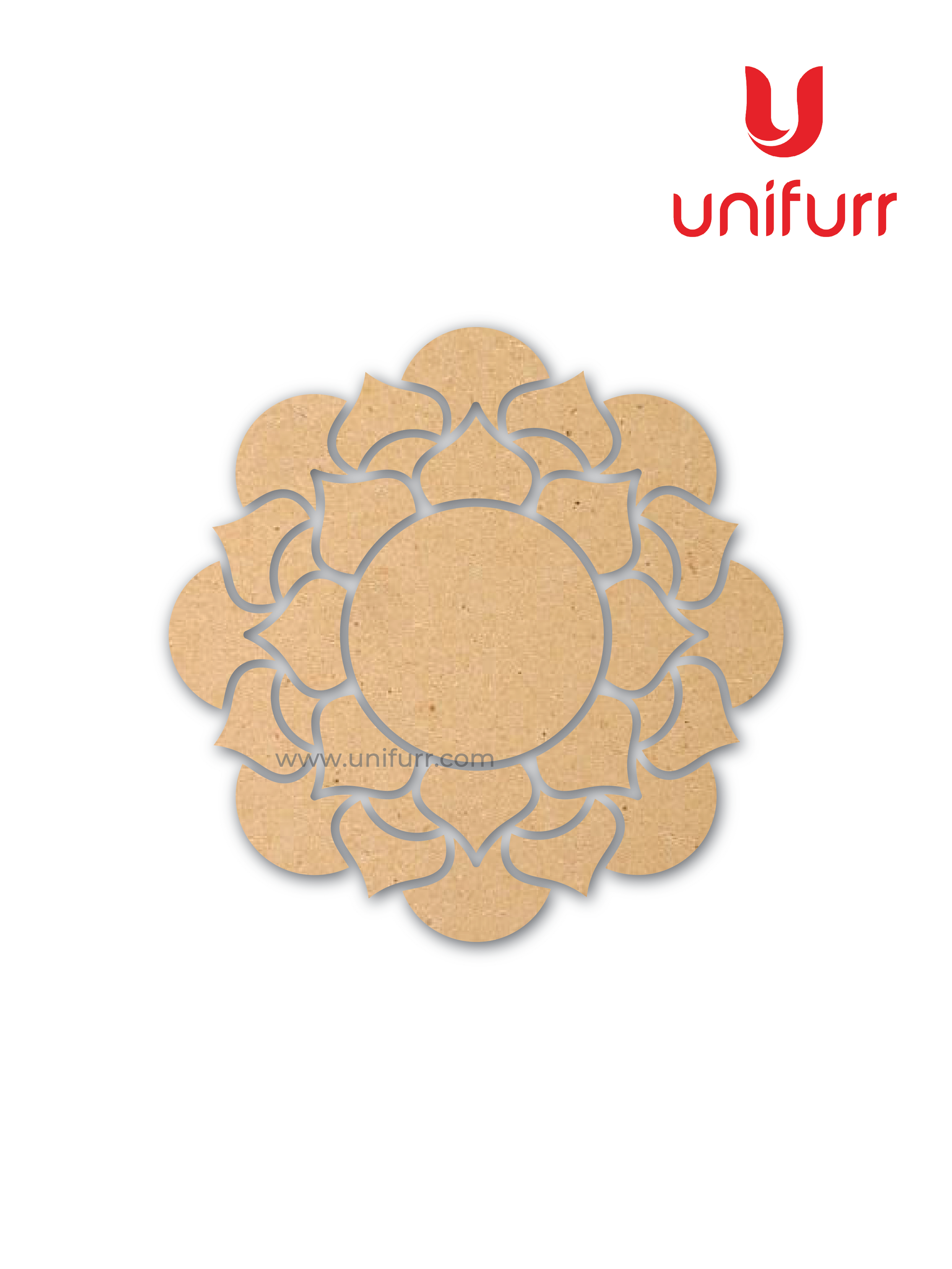 Rangoli Design -3 MDF Cutout