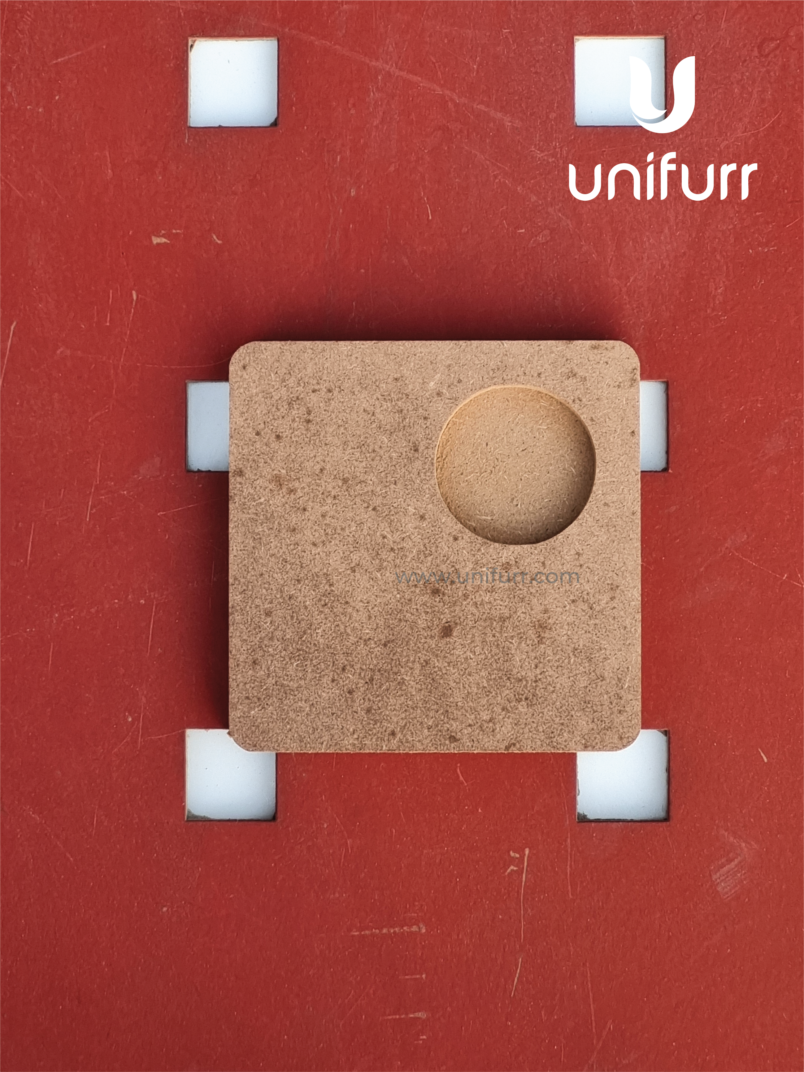 Square 2- 12mm Mdf Tea Light Holder
