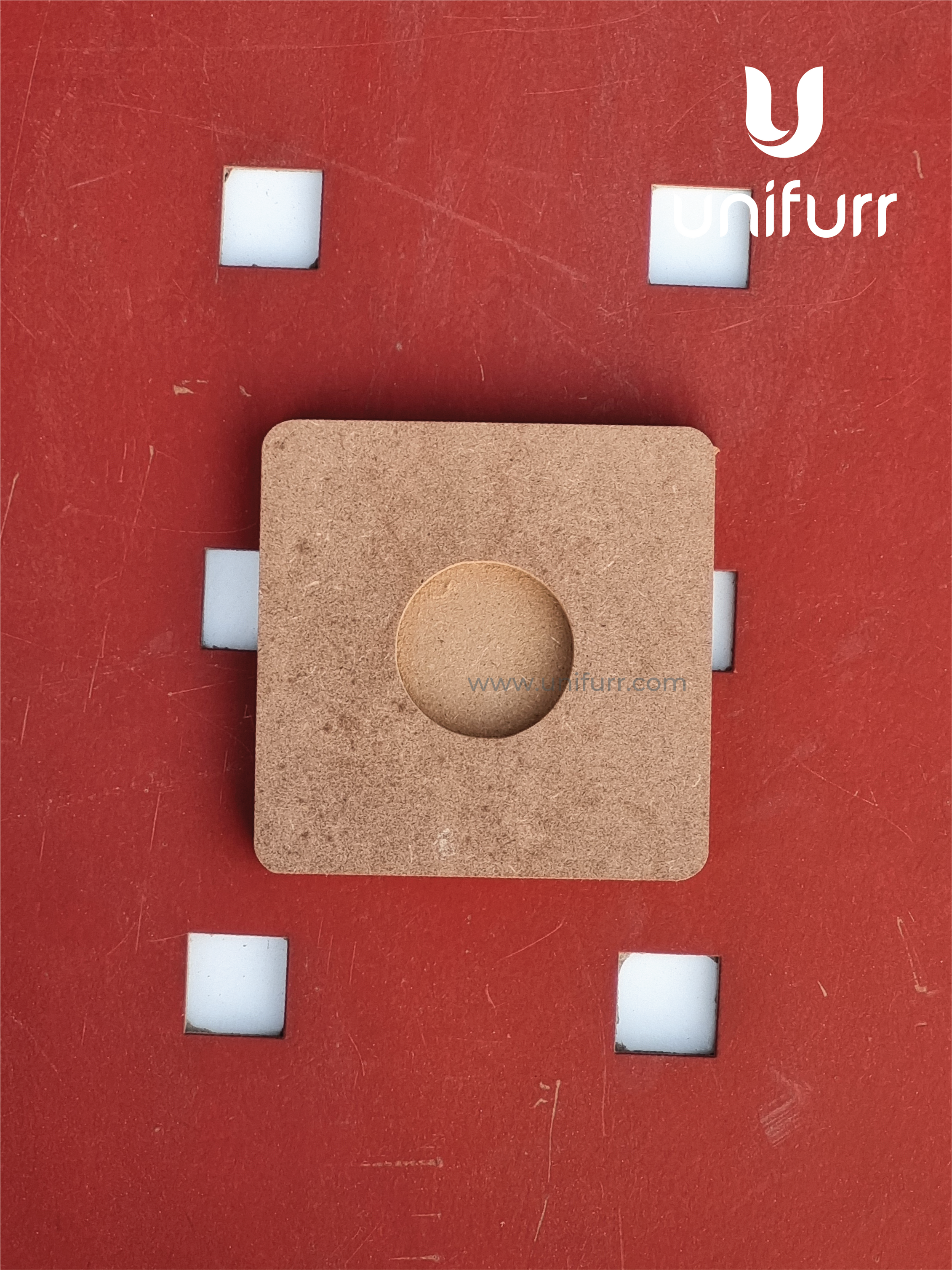 Square 1- 12mm Mdf Tea Light Holder