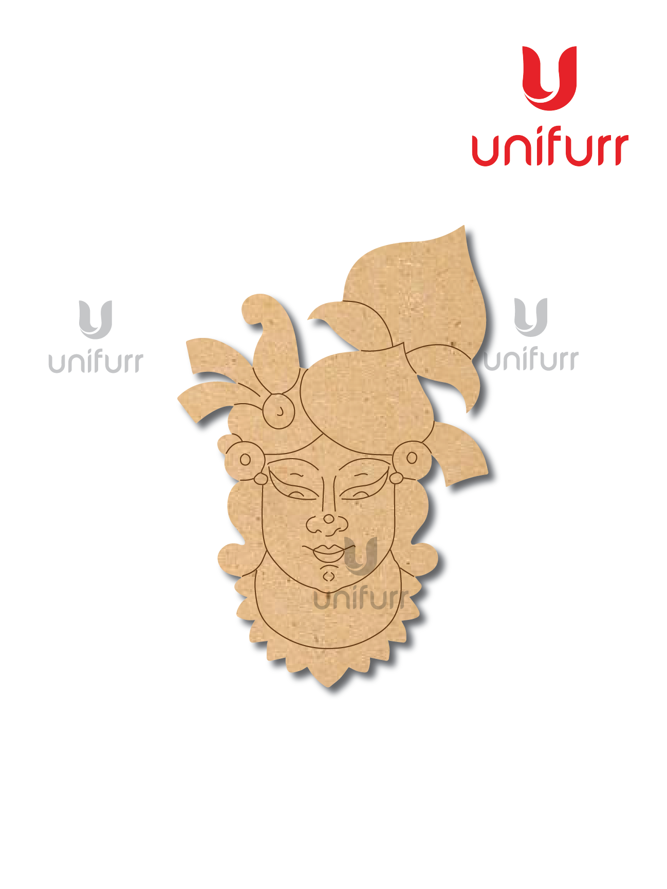 Sri Nath Ji Pre-marked MDF Cutout