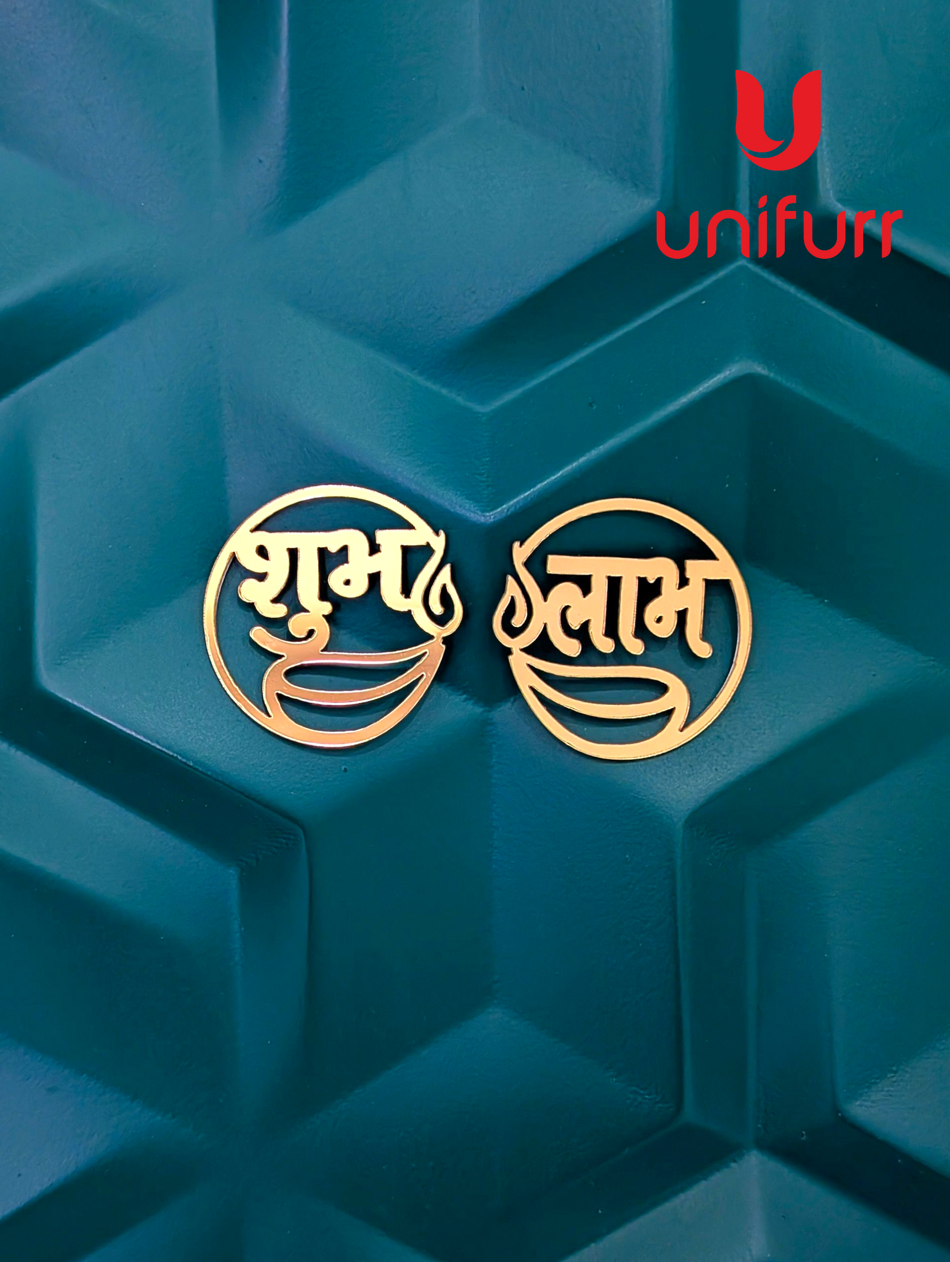 Subh Labh Diya Acrylic Cutout